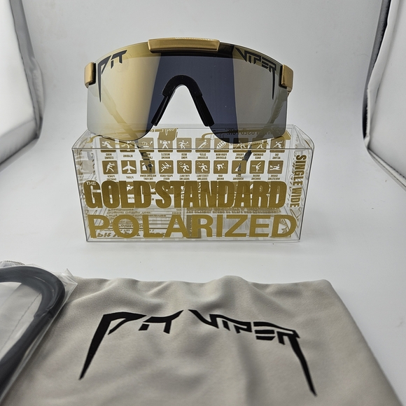 Pit Viper Gold Polarized Sunglasses - Picture 1 of 3